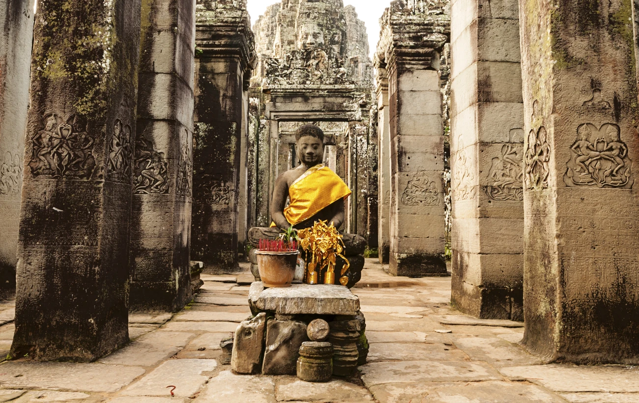 Buddha at Bayon Temple, Angkor Thom