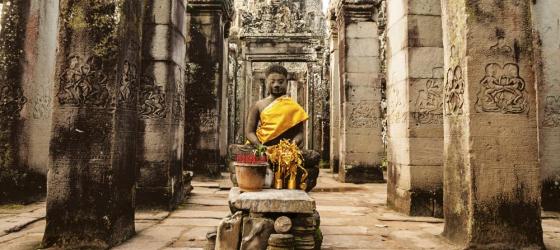 Buddha at Bayon Temple, Angkor Thom