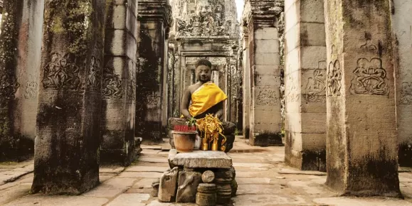 Buddha at Bayon Temple, Angkor Thom