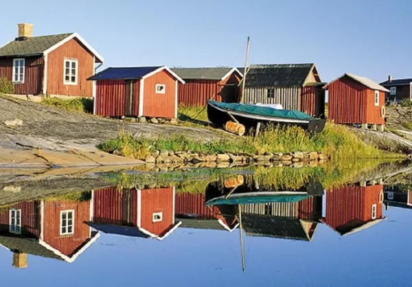 Scandinavia’s traditional, red fishermen’s cabins