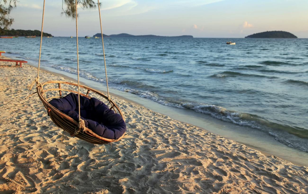 Hammock on Sihanoukville beach