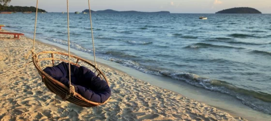 Hammock on Sihanoukville beach