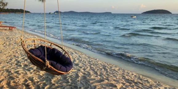 Hammock on Sihanoukville beach