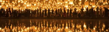 Loi Krathong lantern festival in Thailand