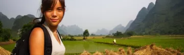 Biking through rural China