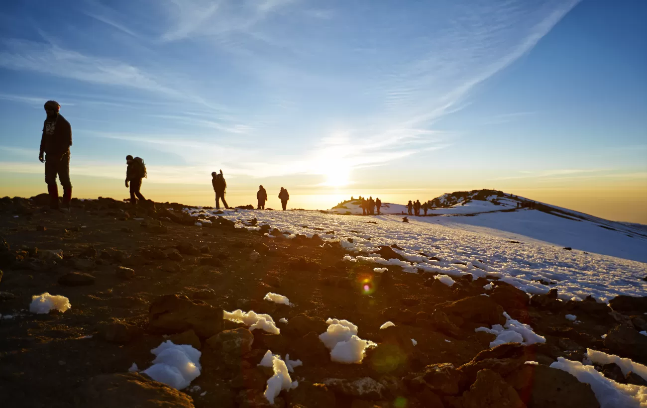Mt Kilimanjaro route to the summit