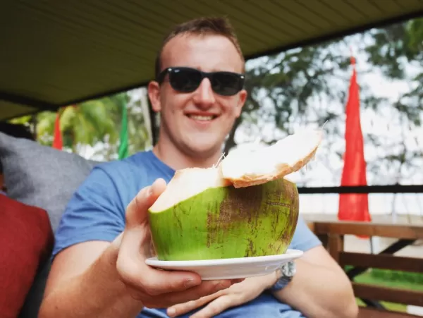 Borneo has great beaches for sipping straight from a coconut