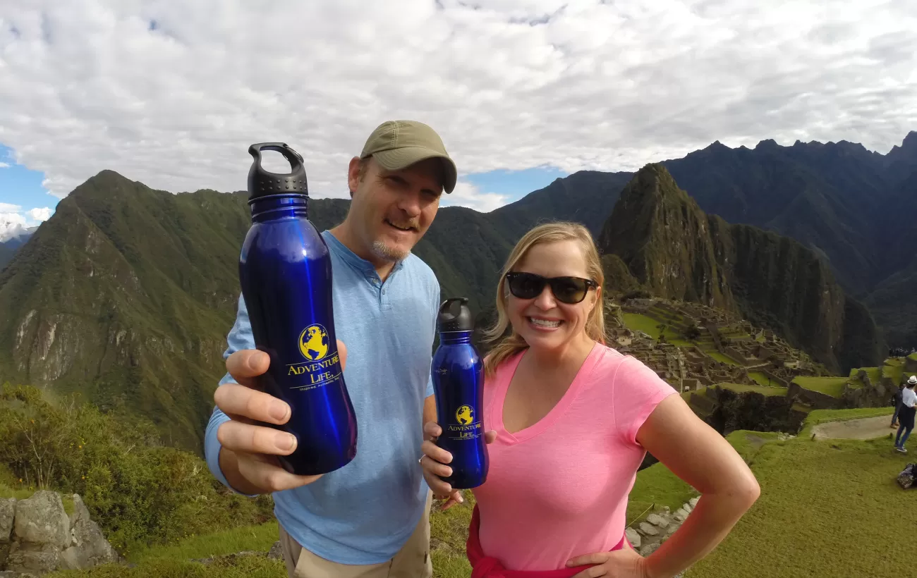 Exploring the ruins of Machu Picchu