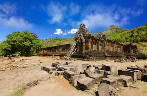 Wat Phu Champasak temple in Pakse Laos