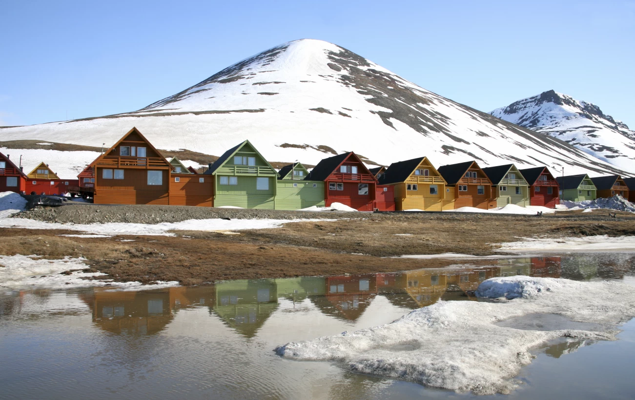 Homes in Longyearbyen, Svalbard, Norway