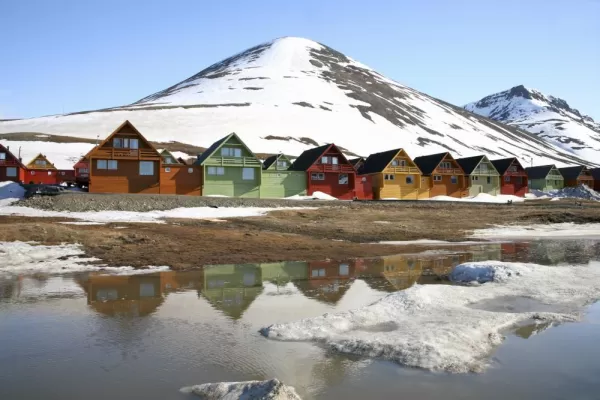 Homes in Longyearbyen, Svalbard, Norway