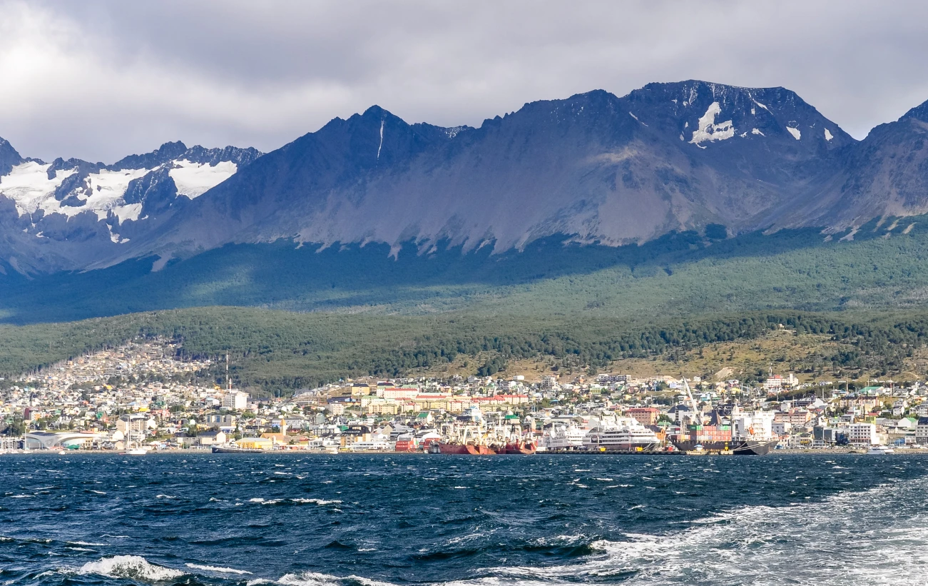 Beautiful port of Ushuaia, Argentina