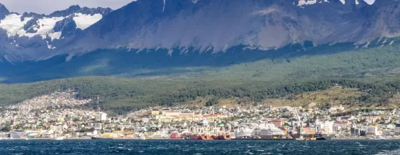 Beautiful port of Ushuaia, Argentina