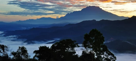 Sunrise over Mount Kinabalu