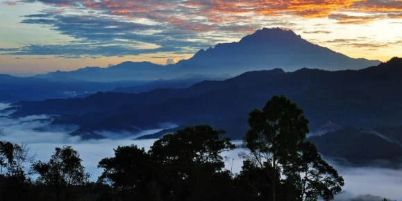 Sunrise over Mount Kinabalu