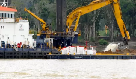 Dredging the Panama Canal