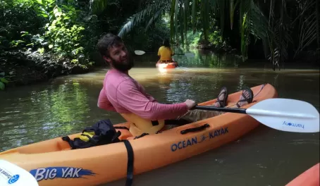 Kayaking through the jungle