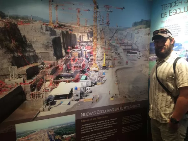 The Panama Canal construction