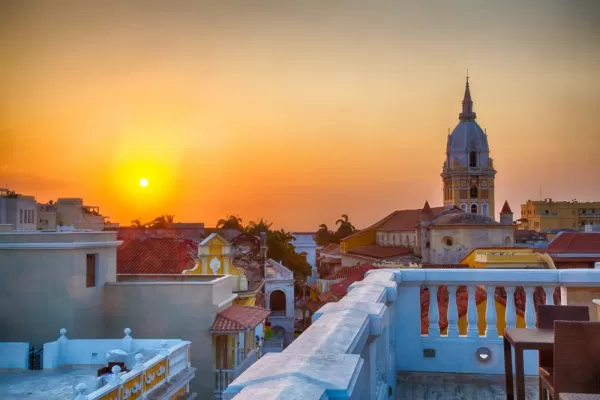 Sunset over Cartagena