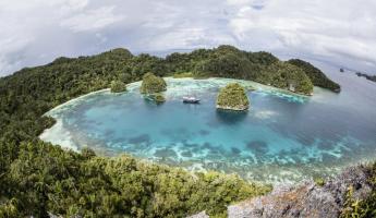 Remote lagoon in Papua New Guinea