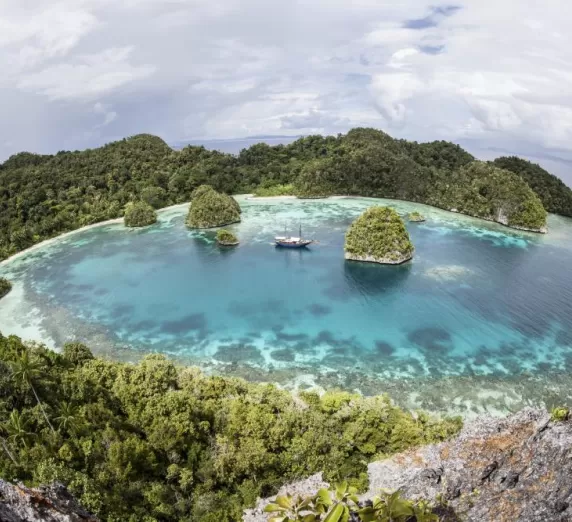 Remote lagoon in Papua New Guinea