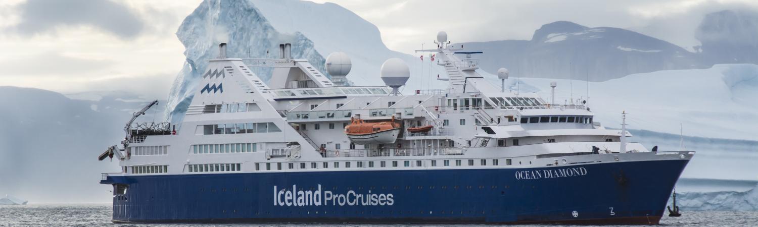 ocean diamond cruise ship around iceland
