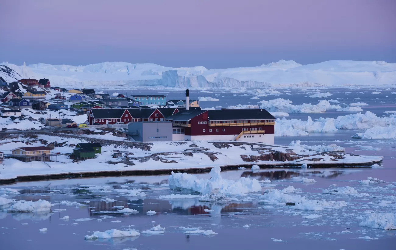 Midnight sun light, Ilulissat