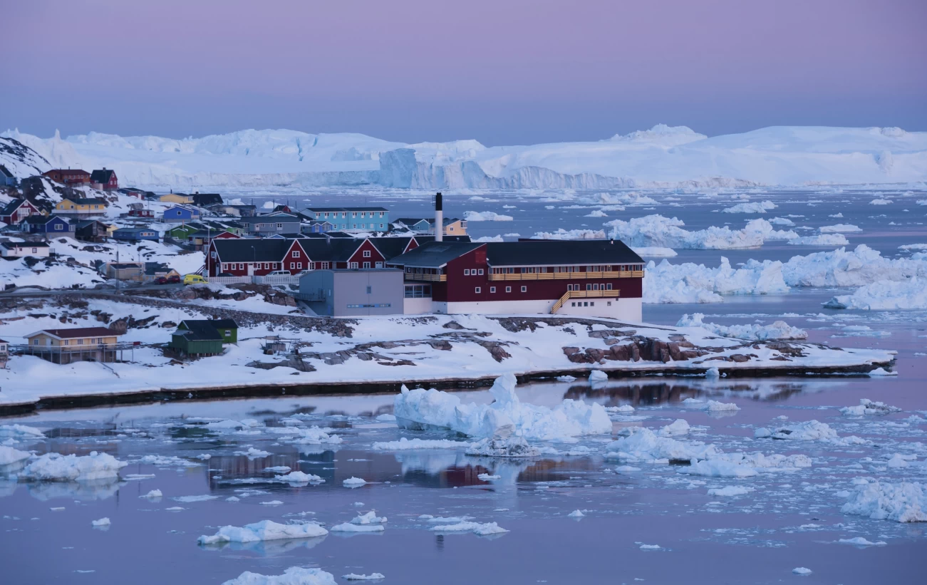 Midnight sun light, Ilulissat