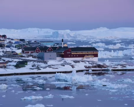 Midnight sun light, Ilulissat