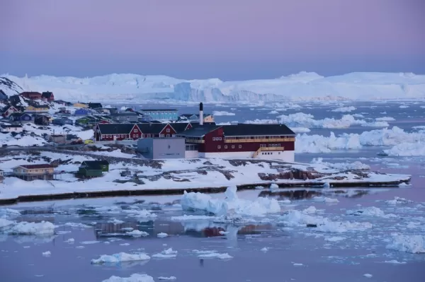 Midnight sun light, Ilulissat