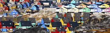 Colorful homes in Greenland