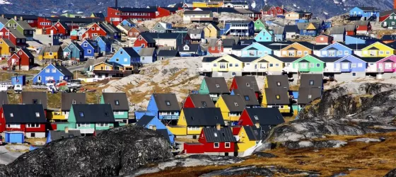 Colorful homes in Greenland