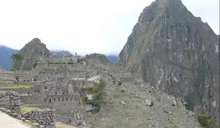 View from the entrance of Machu Picchu
