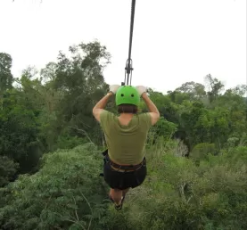 Ziplining over the Argentine rainforest!