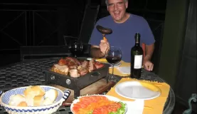 Asado on our deck