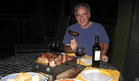 Asado on our deck