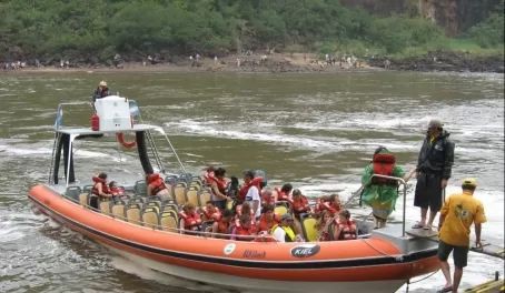 Boat tour of Iguazu Falls