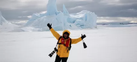 Happy in Antarctica 