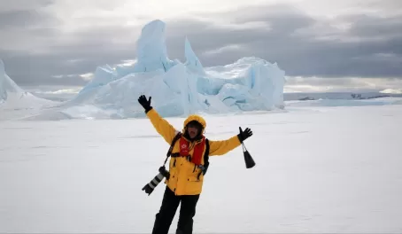Happy in Antarctica 