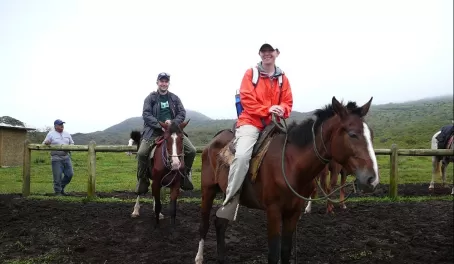 Horseback riding in the Galapagos