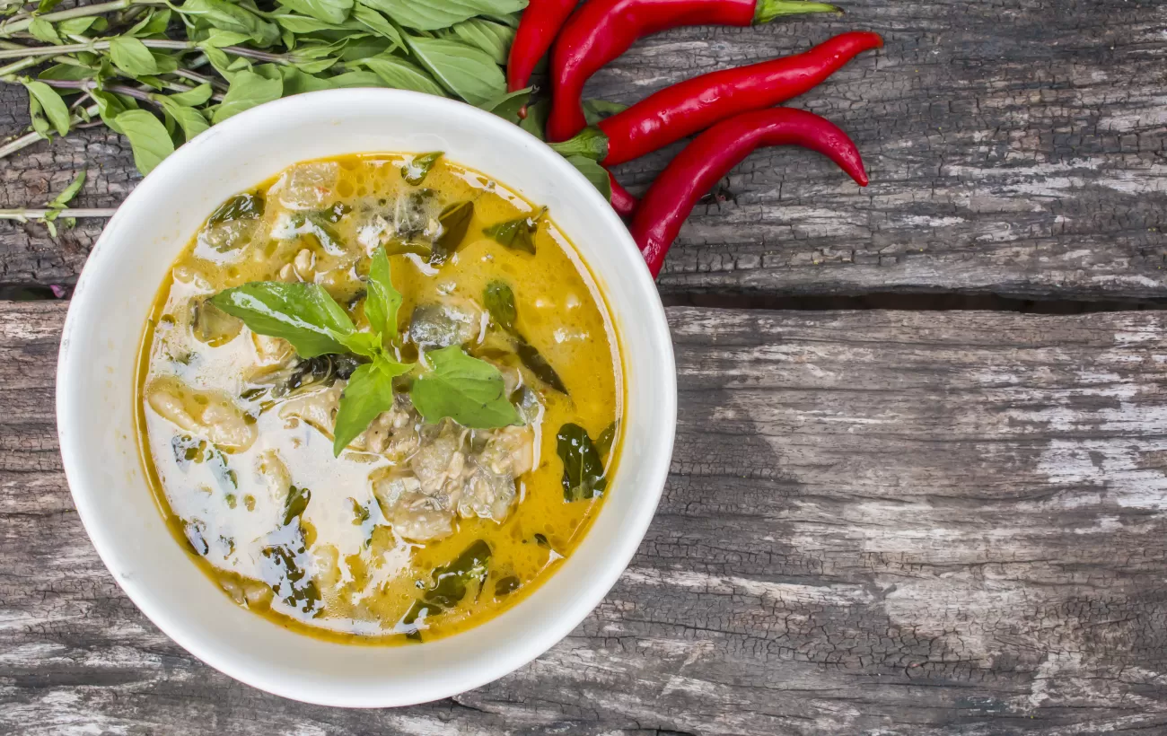 Thai chicken green curry