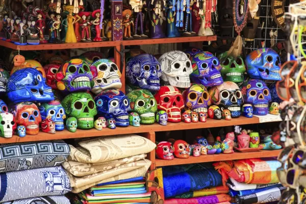 Colorful souvenirs in the market