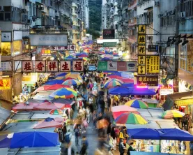 Fa Yuen Street Market in Hong Kong