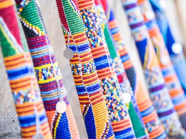 Beautiful beaded Maasai rungu