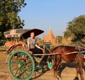 Carriage ride in Bagan