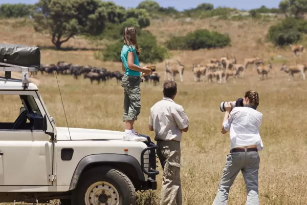 Family on Safari