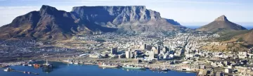 Table Mountain and Cape Town Harbour, South Africa