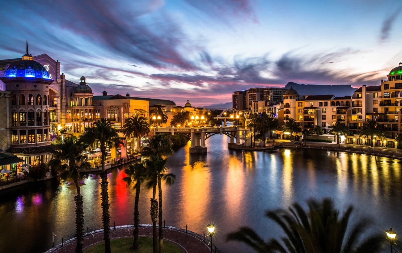 Sunset over Century City, Capetown