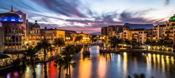 Sunset over Century City, Capetown
