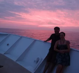 Enjoying this beautiful sunset!